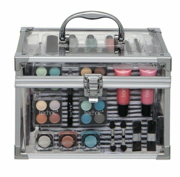 Technic Essential Cosmetics Large Clear Carry Case gift set - Image 2