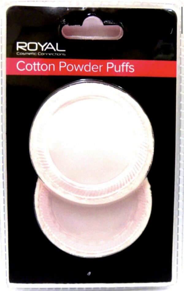 Royal Pink Cotton Compact Powder Puffs
