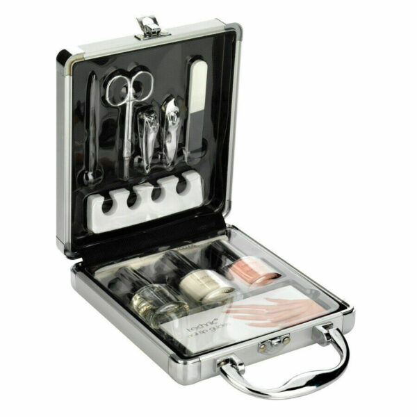 Technic French Manicure & Pedicure Gift Set With Travel Case Nail & Varnish Tool