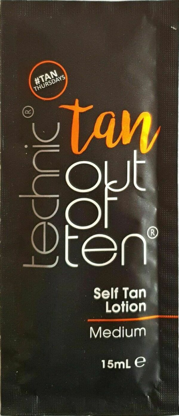TECHNIC TAN OUT OF TEN SELF TAN Lotion 15ml - COCONUT OIL & VITAMIN E - Image 4