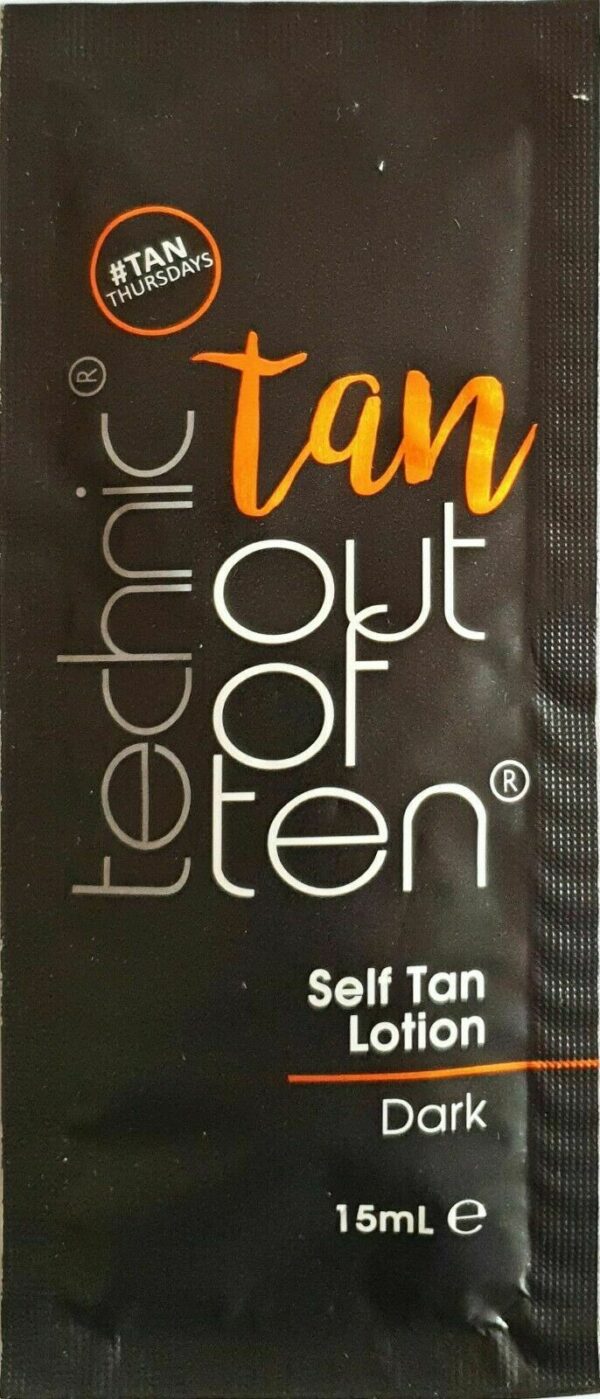 TECHNIC TAN OUT OF TEN SELF TAN Lotion 15ml - COCONUT OIL & VITAMIN E - Image 5