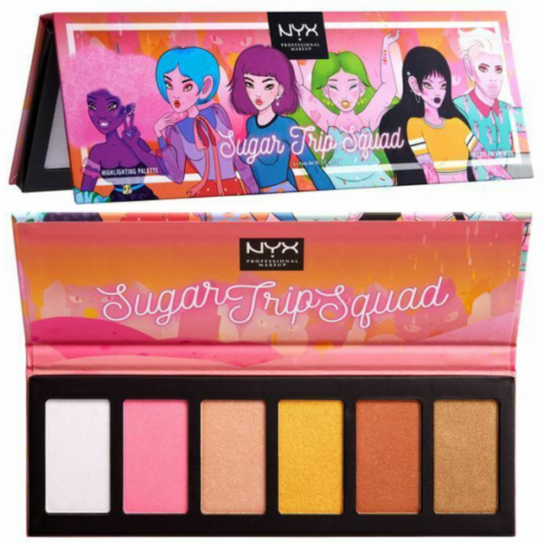 NYX LIMITED EDITION SUGAR TRIP SQUAD HIGHLIGHTER PALETTE