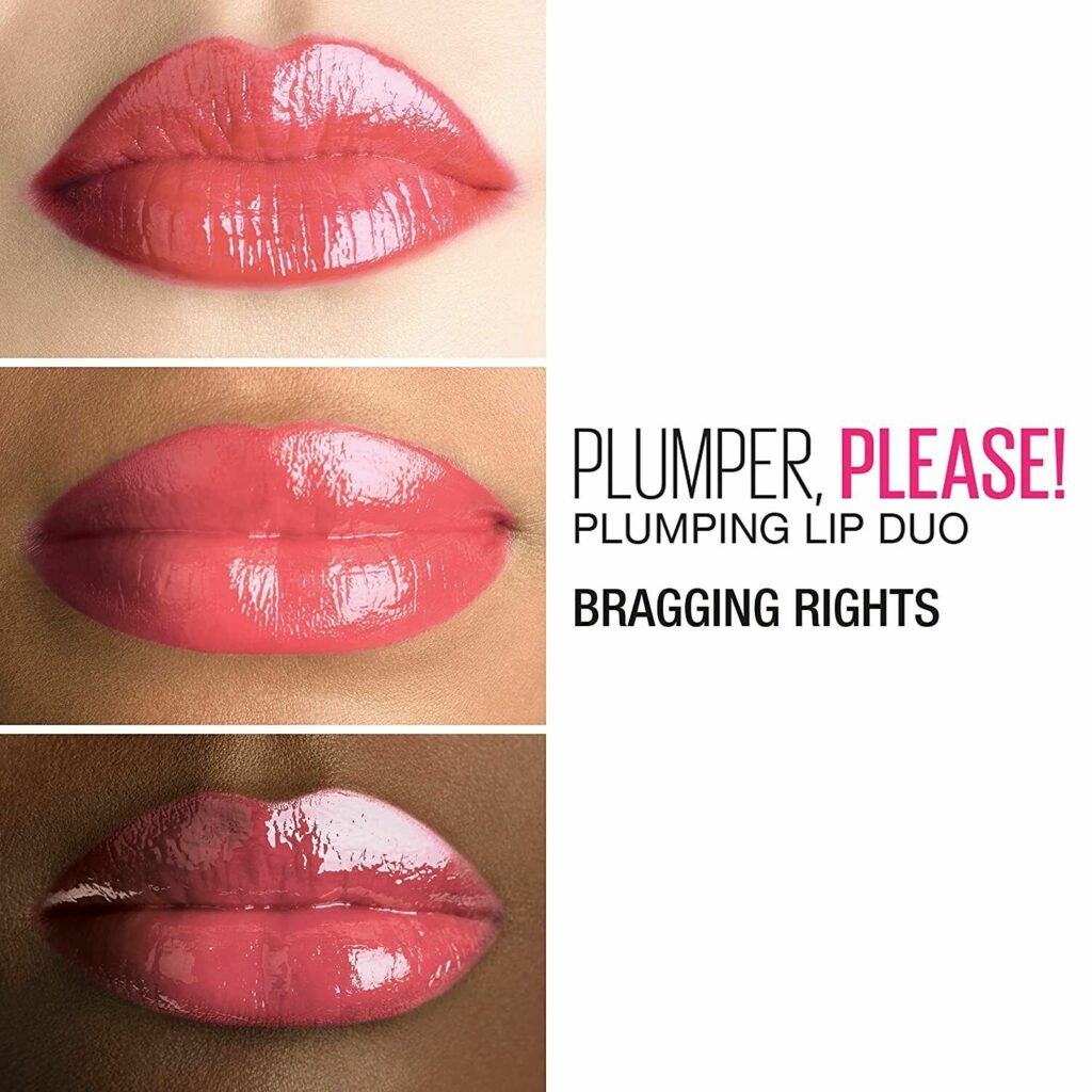 💄 Maybelline New York SuperStay - Rouge à Lèvres Duo « Plumper Please ! » - Teinte 225 CHEEKY Brillante - Effet Volumateur - NEUF