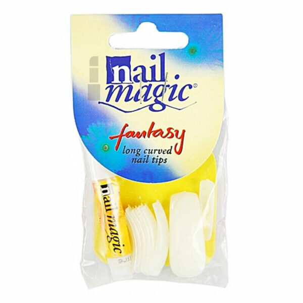 Nail Magic Professional Nail Tips Fantasy Long Curve Tips with Glue and File
