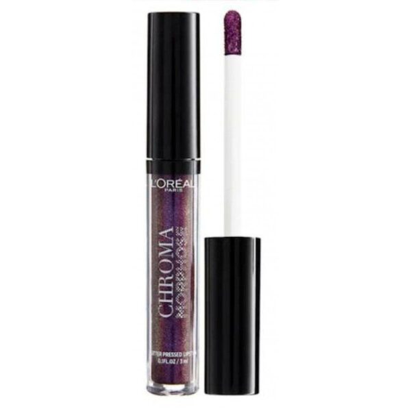 L'Oreal Chroma Morphose Glitter Pressed Lipstick - Pick Shade - Image 2
