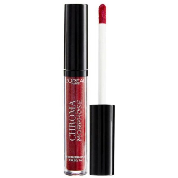 L'Oreal Chroma Morphose Glitter Pressed Lipstick - Pick Shade - Image 4