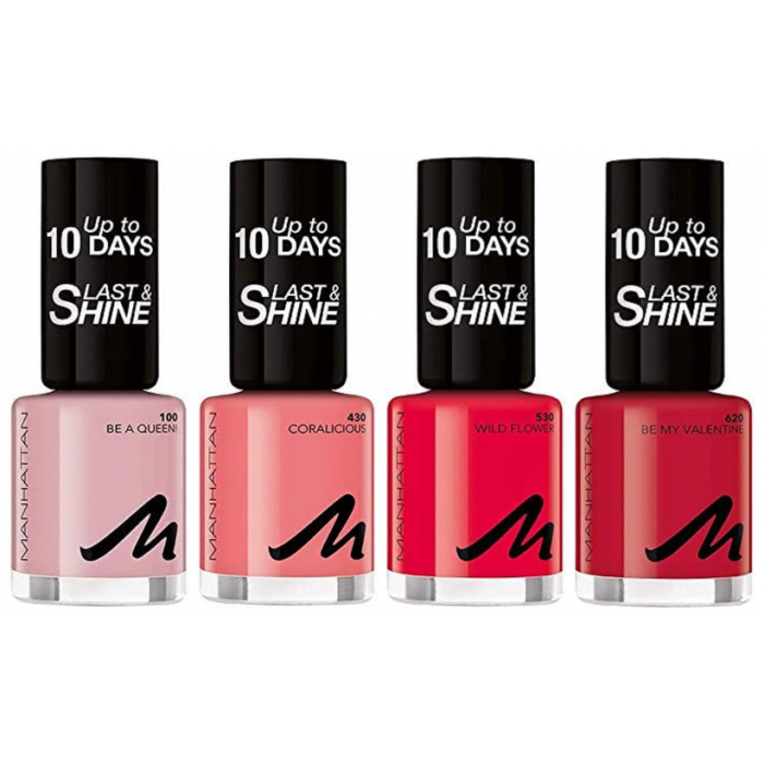 Manhattan Last & Shine Nail Polish Last & Shine upto 10 Days Pick Shade
