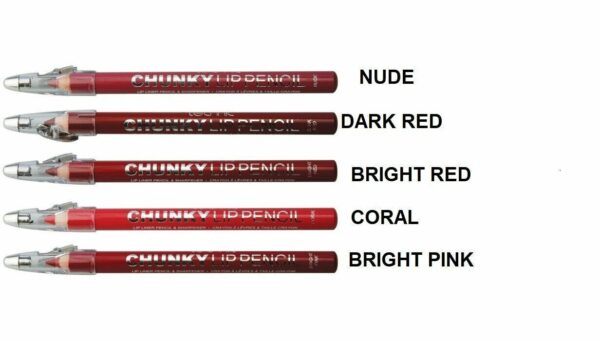 Technic Chunky Lip Pencil with Sharpener Assorted Shades