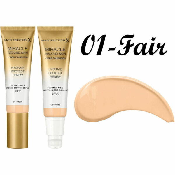 Max Factor Miracle Second Skin Hybrid Foundation - Image 2