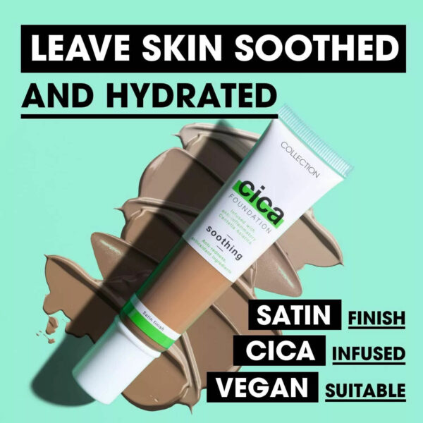 Collection Cica Foundation Soothing Anti-Redness - Choose your Shade - Vegan NEW - Image 4