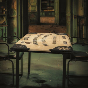 Ouija Board Table Cloth & Planchette Coaster