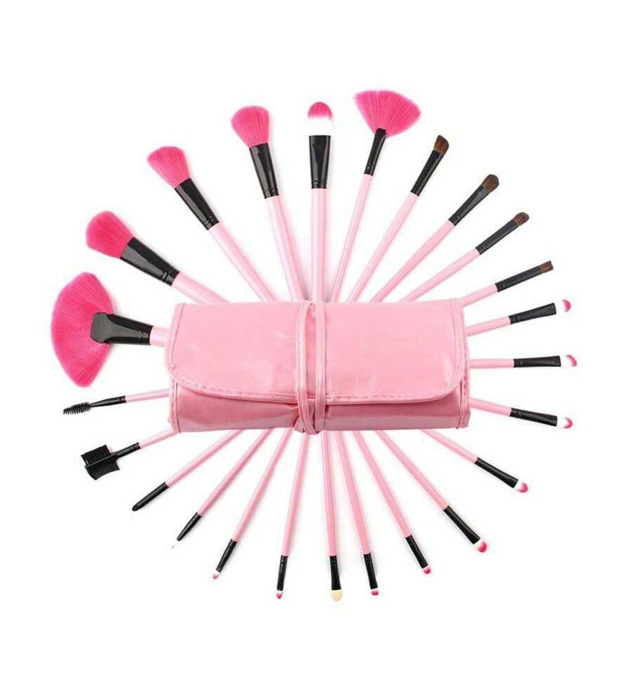 World Of Cosmetics Lilyz Blanket Inc 24 Brushes Pick From Pink Or Black
