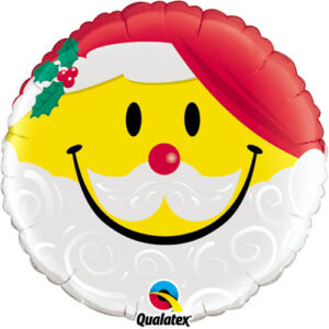 Santa Merry Christmas Foil Balloon Supplied un-inflated Free UK Postage