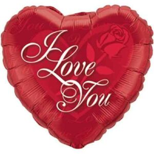 Valentine's Day I Love You Heart 18" Foil Balloon Decorations