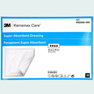 Kerramax Care PRD500-120 Super Absorbent Dressing 10cm x 10cm Pansement sterile