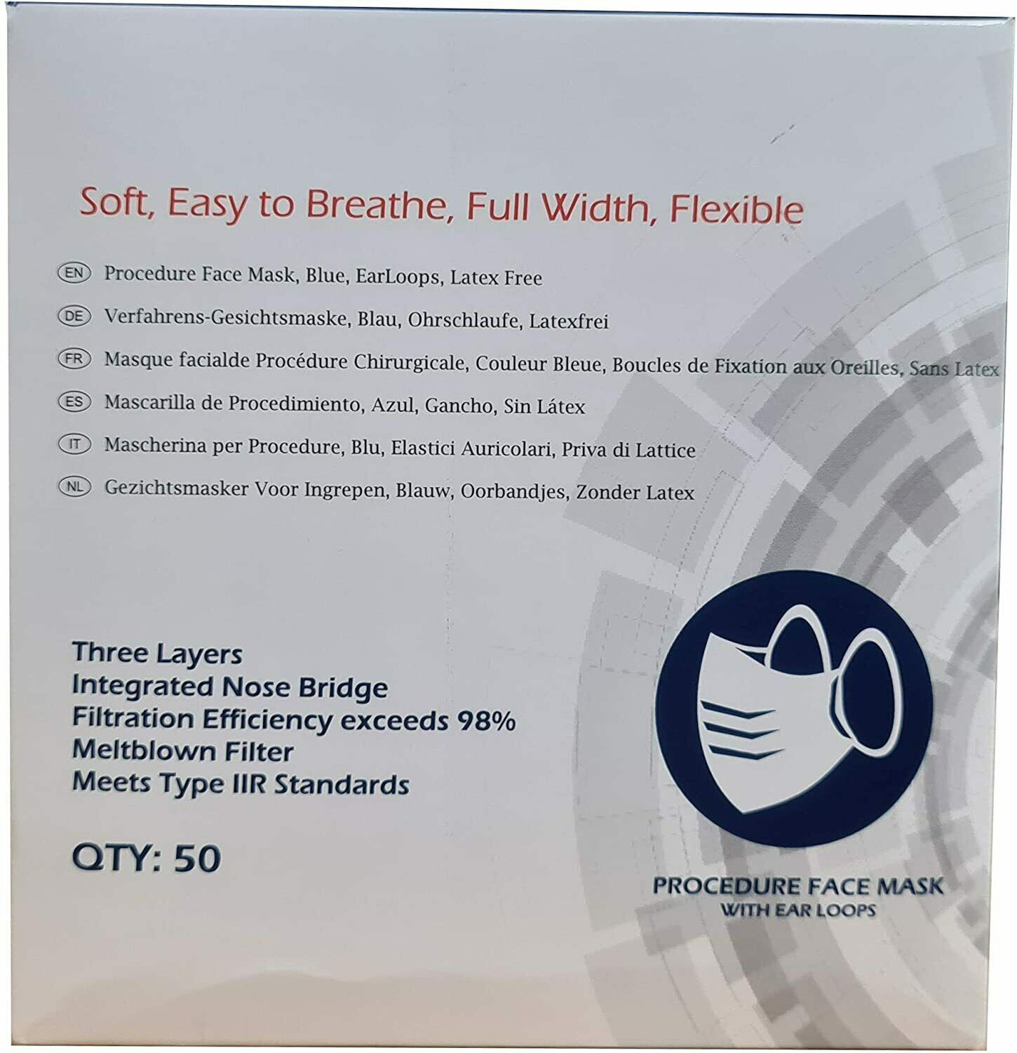 10 Pack 3 PLY disposeable mask - Image 5