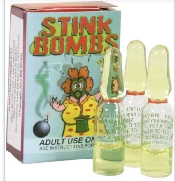 3X Stink Bombs Joke Shop Fart Smell Funny Prank Game Rotten Eggs Smelly