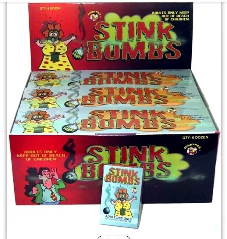 3X Stink Bombs Joke Shop Fart Smell Funny Prank Game Rotten Eggs Smelly - Image 2