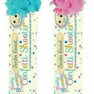 Baby Shower Gender Reveal Paper Confetti Shooter 20cm Pick Gender
