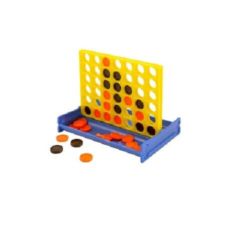 Mini 4 In A Row Game Pocket Travel Game Party Bags (1, 5, 10, 50, 100) - Image 2