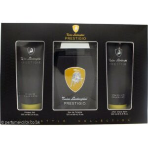Lamborghini Sportivo Gift Set 125ml EDT Spray + 100ml Shower Gel + 100ml Aftershave Balm