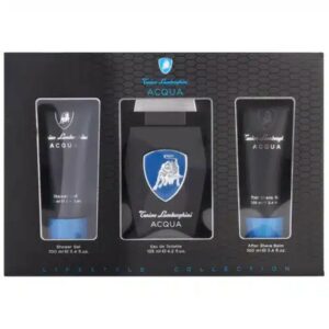 Lamborghini Acqua Gift Set 125ml EDT + 100ml Shower Gel + 100ml Aftershave Balm
