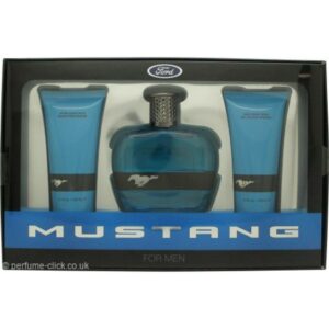 Mustang Blue Gift Set 100ml EDT + 100ml Aftershave Balm + 100ml Hair & Body Wash