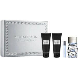 Michael Kors Pour Homme Gift Set 100ml EDP + 100ml Shower Gel + 100ml Aftershave Balm + 10ml EDP