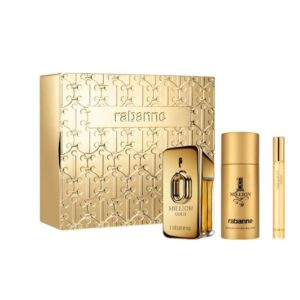 Paco Rabanne Million Gold for him Gift Set 50ml EDP + 150ml Deodorant Spray + 10ml EDP