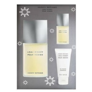 Issey Miyake L'eau d'Issey Gift Set 100ml EDT + 50ml Body Lotion + 10ml EDT Purse Spray - Christmas Edition
