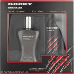 Jeanne Arthes Rocky Man Gift Set 100ml EDT + 200ml Deodorant Spray