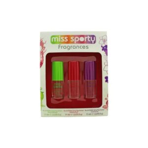 Miss Sporty Gift Set 11ml Pump Up Booster EDT + 11ml Clubbing Proof EDT + 11ml Crush On You EDT