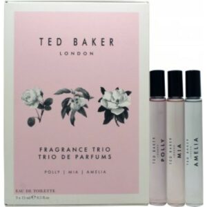 Ted Baker Trio Gift Set 15ml Mia EDT + 15ml Polly EDT + 15ml EDT Amelia