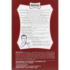 Proraso Moisturising And Nourishing After Shave Lotion 100ml