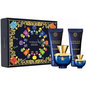 Versace Pour Femme Dylan Blue Gift Set 50ml EDP + 50ml Body Lotion + 50ml Shower Gel