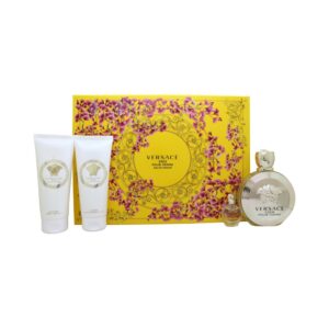 Versace Eros pour Femme Gift Set 100ml EDP + 5ml EDP + 100ml Body Lotion + 100ml Shower Gel