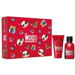 DSquared² Red Wood Gift Set 100ml EDT + 150ml Body Lotion