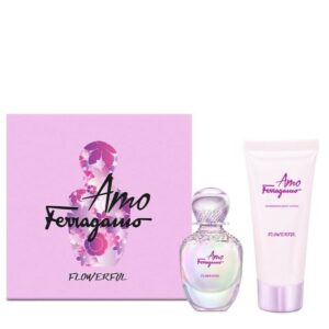 Salvatore Ferragamo Amo Ferragamo Flowerful Gift Set 50ml EDT Spray + 100ml Body Lotion