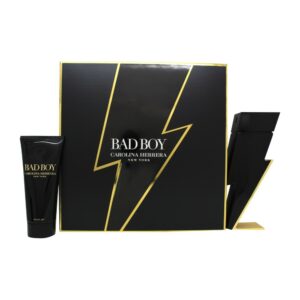 Carolina Herrera Bad Boy Gift Set 100ml EDT + 100ml Shower Gel + 10ml EDT