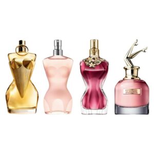 Jean Paul Gaultier Miniatures Gift Set 6ml Scandal EDP + 6ml Divine EDP + 6ml Classique EDT + 6ml La Belle EDP