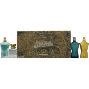 Jean Paul Gaultier Miniatures for Him Gift Set 7ml Le Male EDT + 7ml Le Beau EDT + 7ml Scandal Pour Homme EDT + 7ml Le Male Elixir EDP