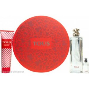 Tous Gift Set 90ml EDT Spray + 150ml Body Lotion + 4.5ml EDT + Metal Tin