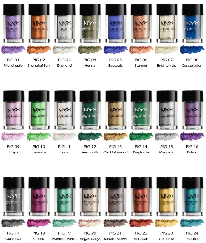 NYX Pigments Eyeshadow Powder - Pick Shade