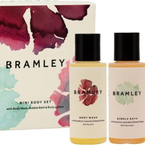 Bramley Mini Body Gift Set 3x50ml Body Wash Bubble Bath Lotion Pamper Gift