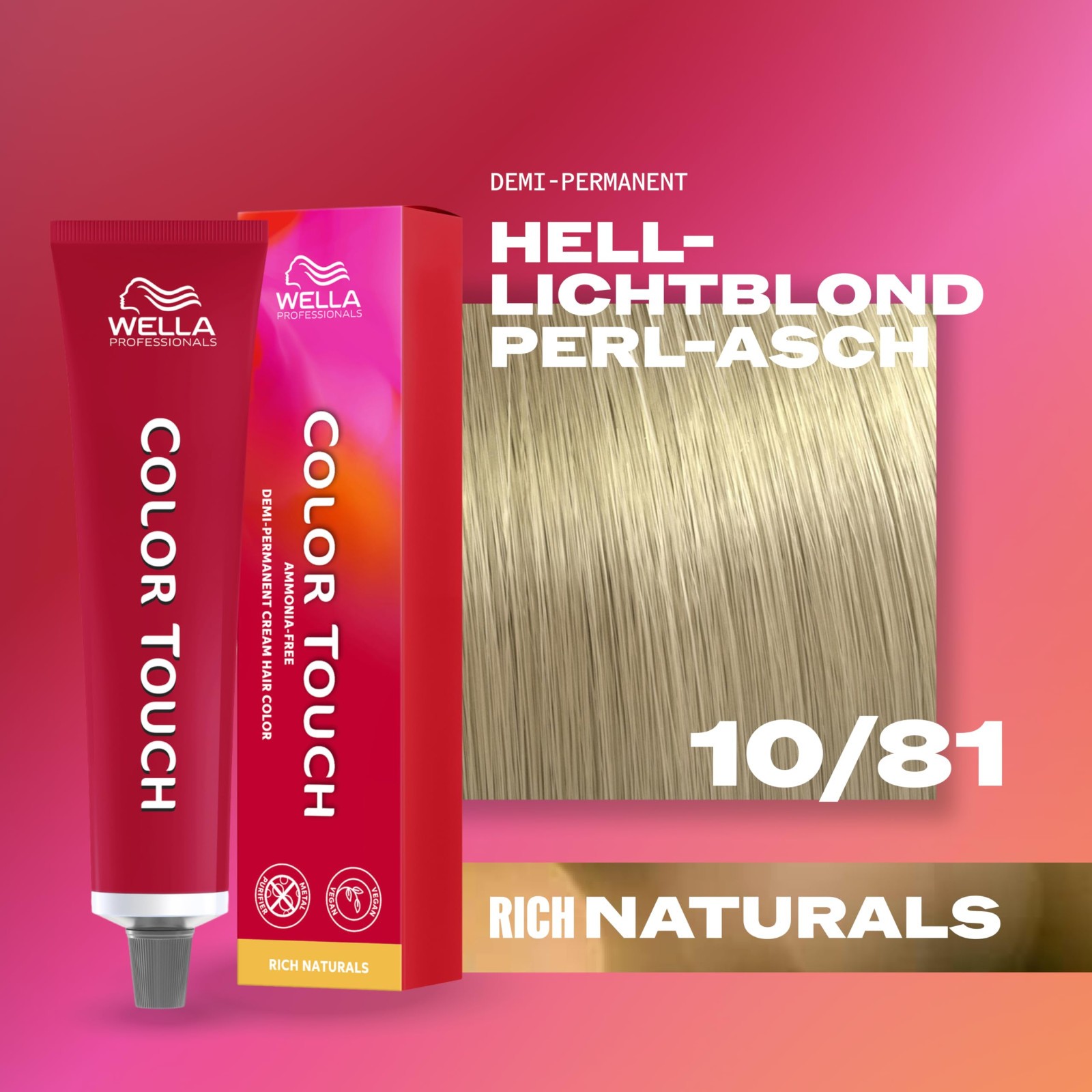 Wella Professionals Color Touch Demi-Permanent Hair Colour-10/81 -60 ml